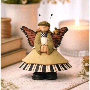 ​Williraye Studio Butterfly Fairy WW7608 Monarch Folk Art 2003 Retired Mint 4.5"
